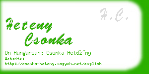 heteny csonka business card